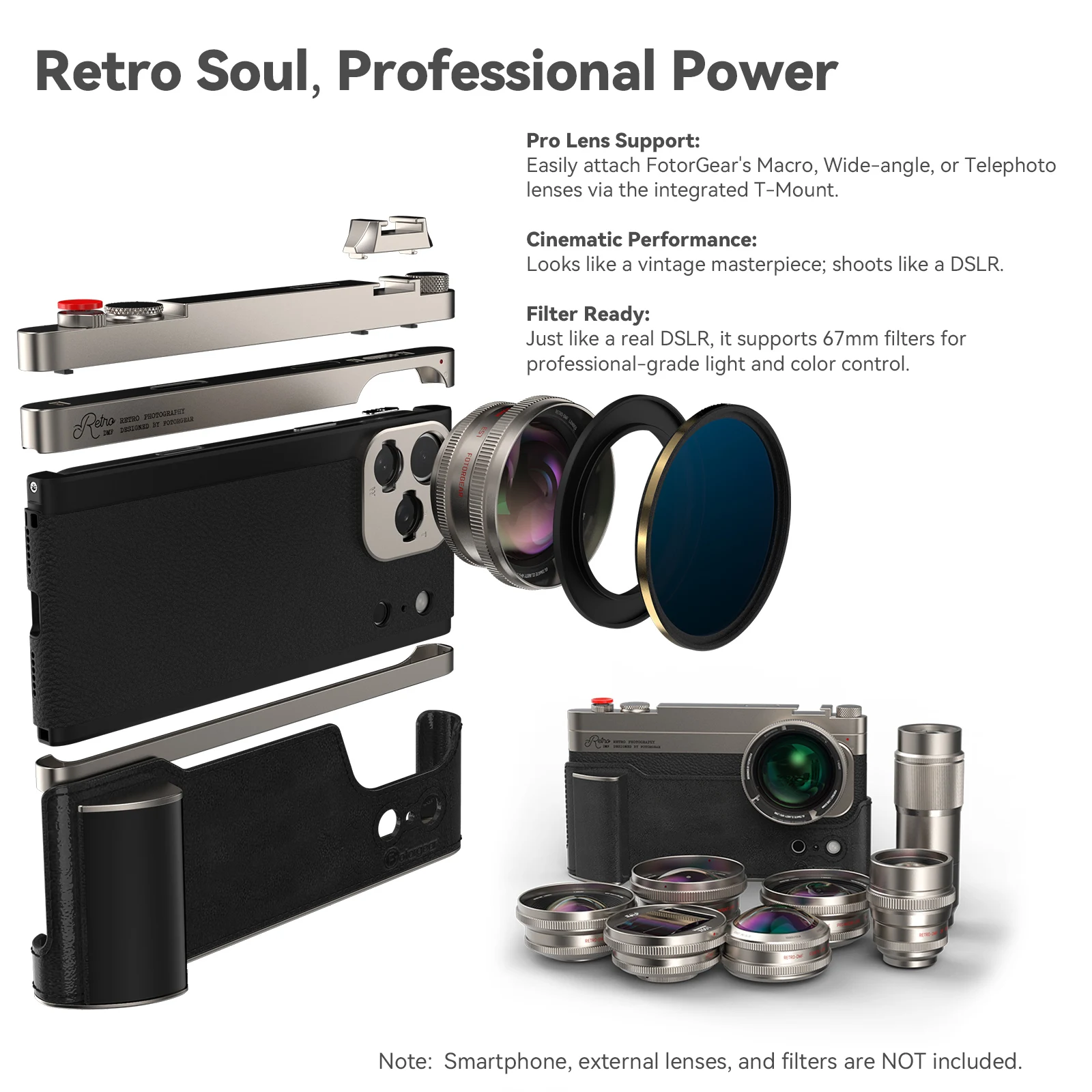 Funda Fotográfica Retro para T - Photography With Iphone 15 reseña y precio